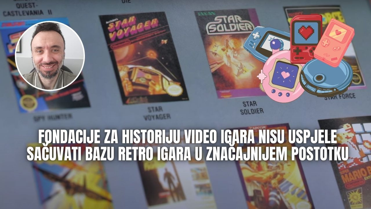Fondacije za historiju video igara nisu uspjele sačuvati bazu retro igara u značajnijem postotku