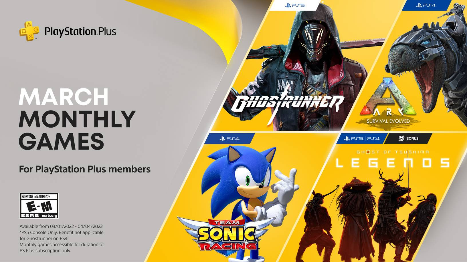 Potvrđene PS Plus igre za mjesec mart