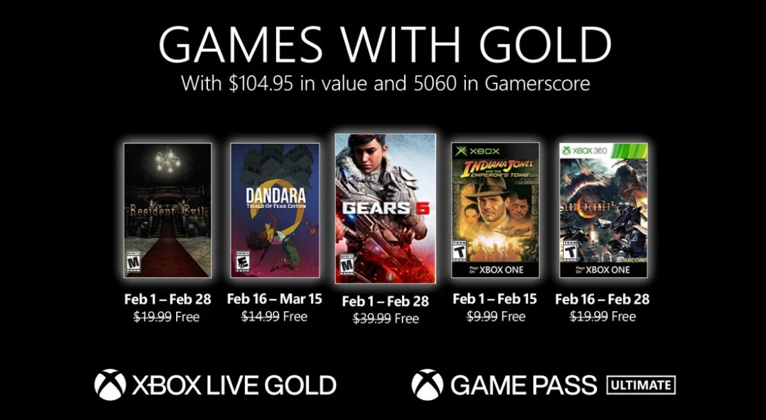 Microsoft lansirao besplatne hit igre za  mjesec februar na Xbox Live Goldu