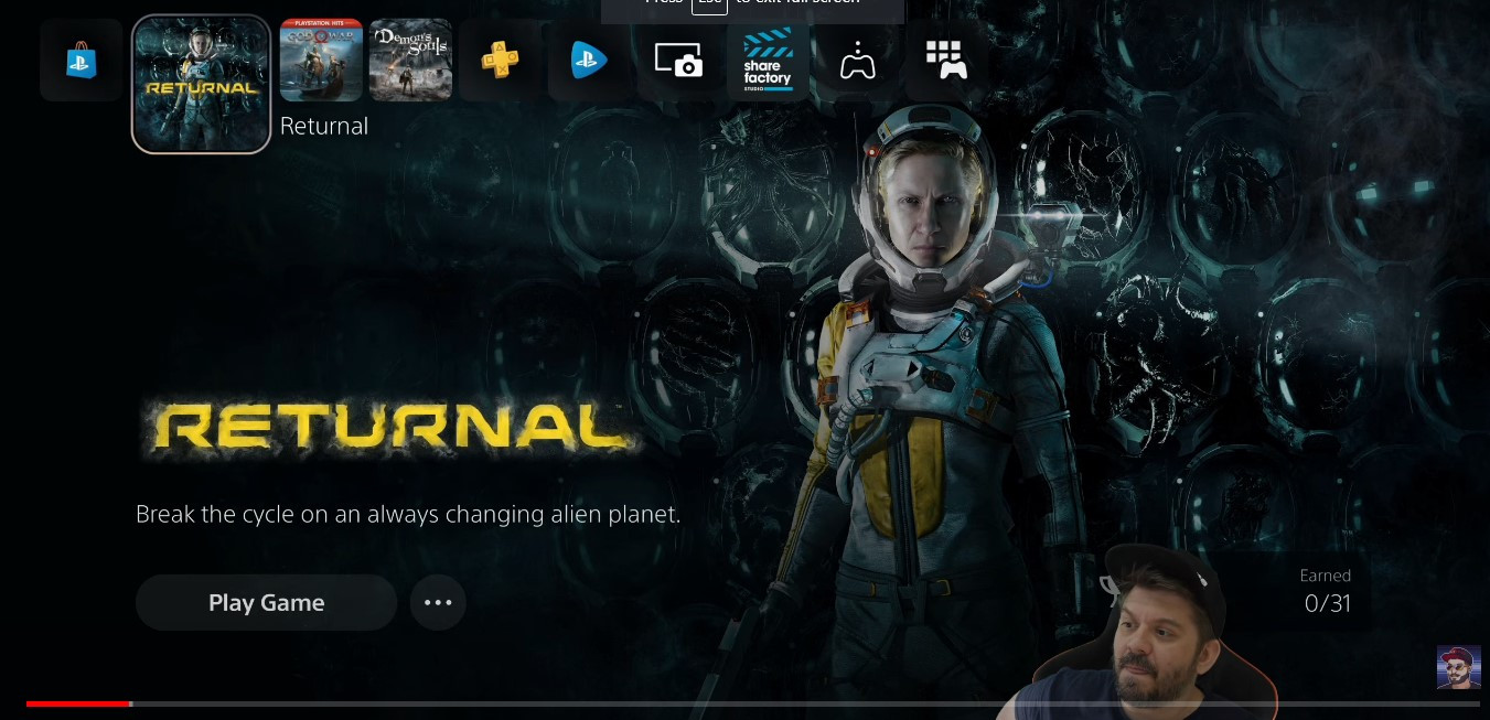 Gledaj stream Returnal igre na Gajbotron kanalu