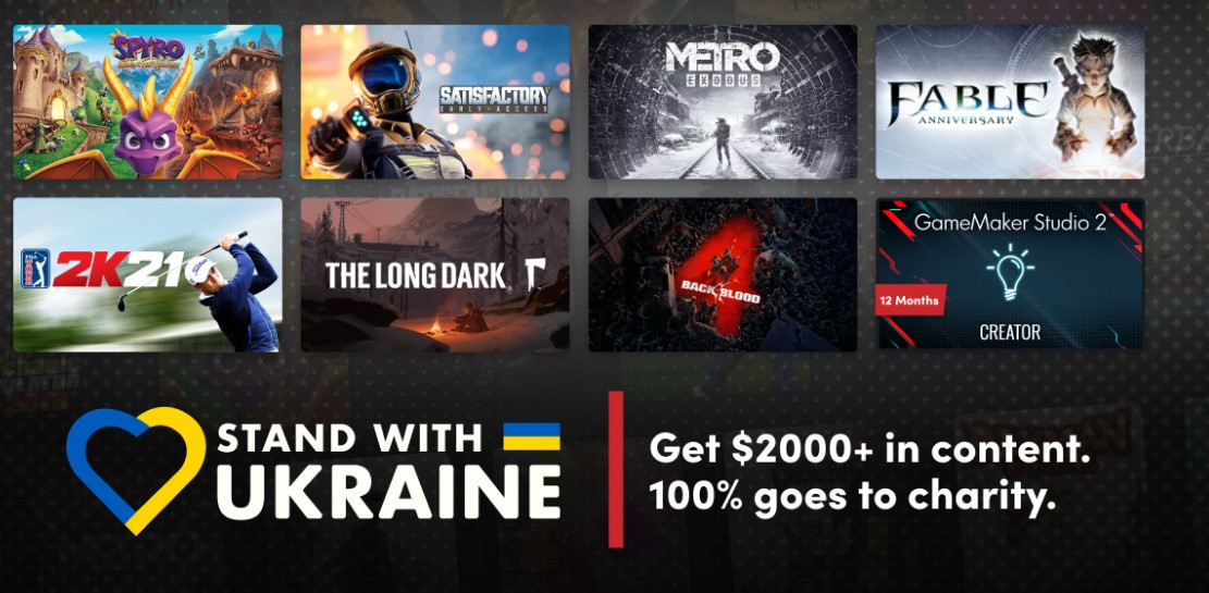 Organizacija Humble Bundle pokrenula humanitarnu akciju za državu Ukrajinu i njene građane