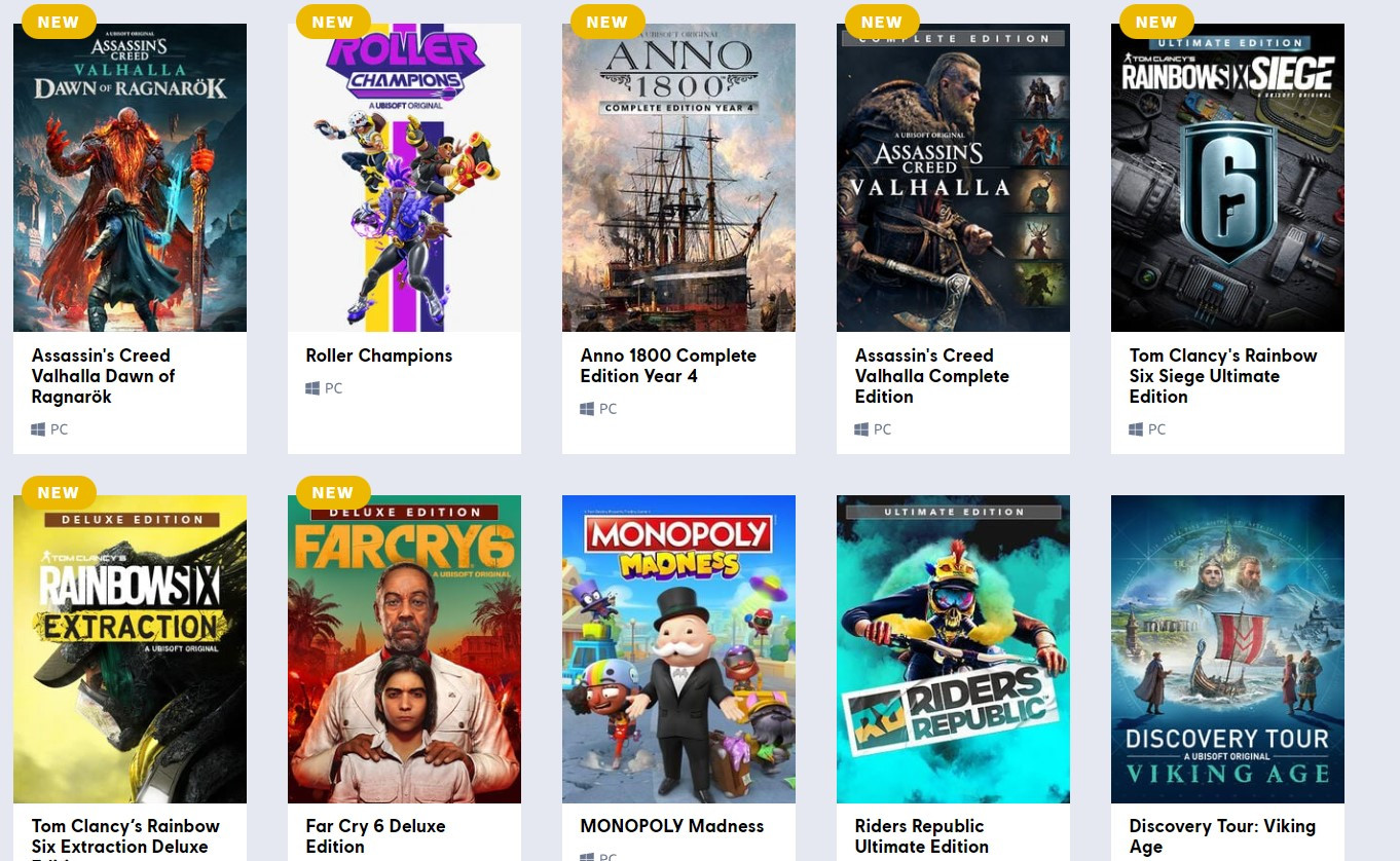 Kompanija Ubisoft besplatno dijeli 100 + Ubisoft igara