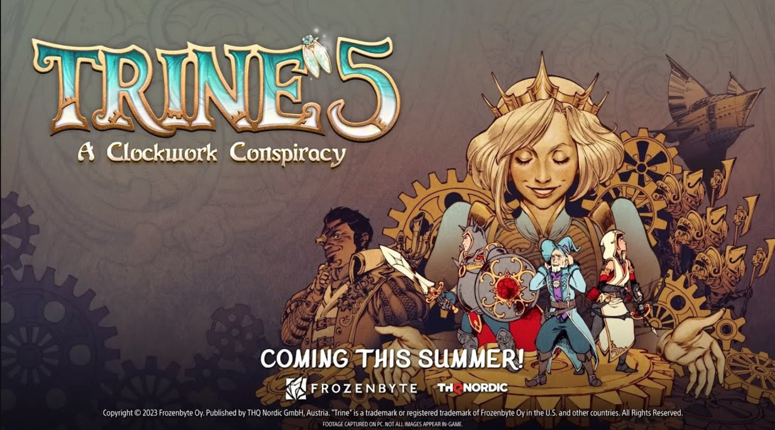 Službeno najavljena Trine 5 A Clockwork Conspiracy igra