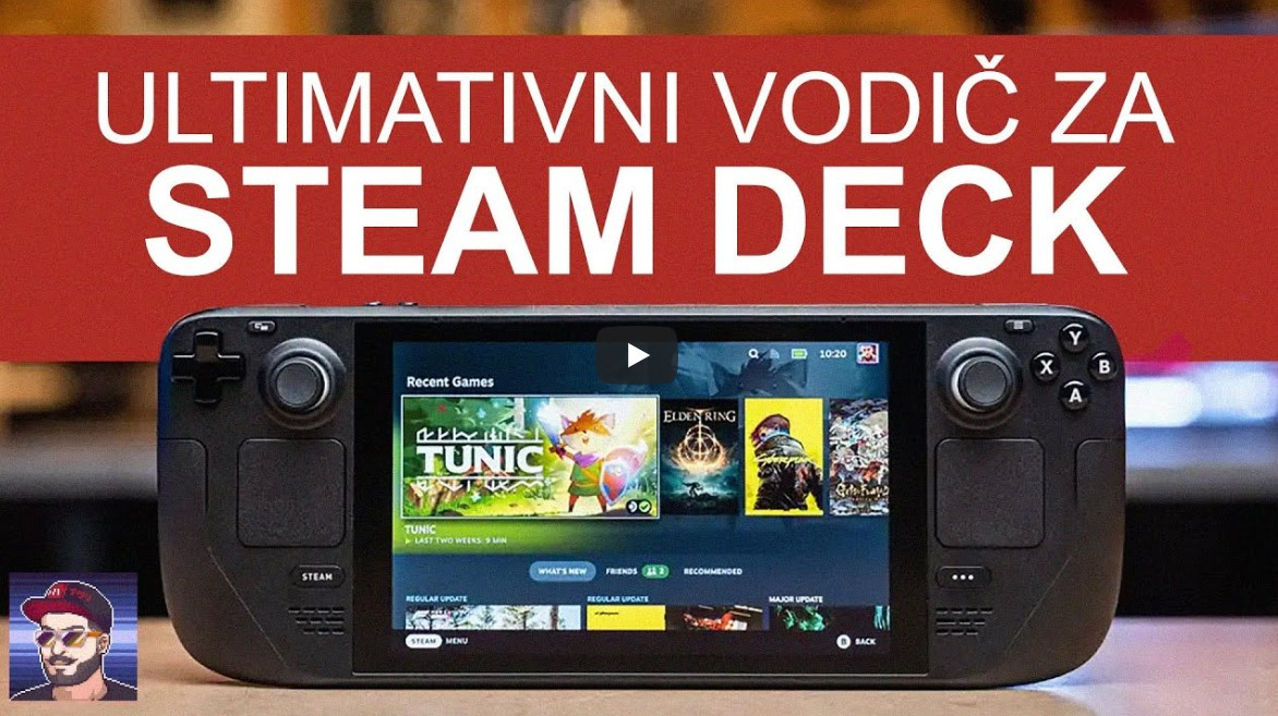 Pogledajte dugometražu video recenziju ULTIMATIVNOG VODIČA za STEAM DECK prijenosnu platformu na "Gajbotron" YouTube kanalu!